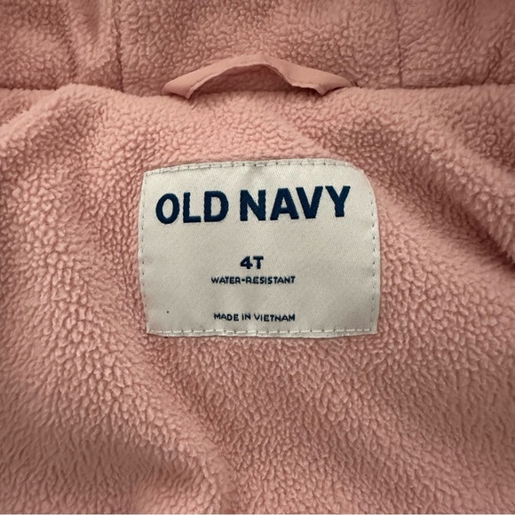Old Navy Pink Puffer Fleece Lined Jacket - Picture 8 of 13
